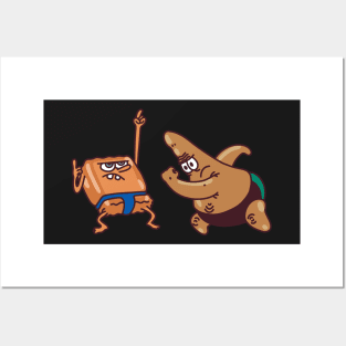 SpongeBob and Patrick Dancing Posters and Art